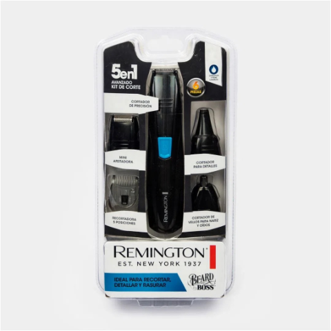 KIT AFEITADORA REMINGTON 5 EN 1 PARA VELLO FACIAL PG181 INALAMBRICO - EDRKAPG181