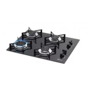 ANAFE FISCHER 4H A GAS VIDRIO NEGRO (1519-62174)