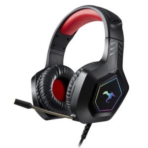 AURICULAR KOLKE GAMER RGB BALDER C/MICROFONO NEG/ROJ - KGA-514